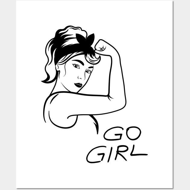 GO GIRL Wall Art by zackmuse1